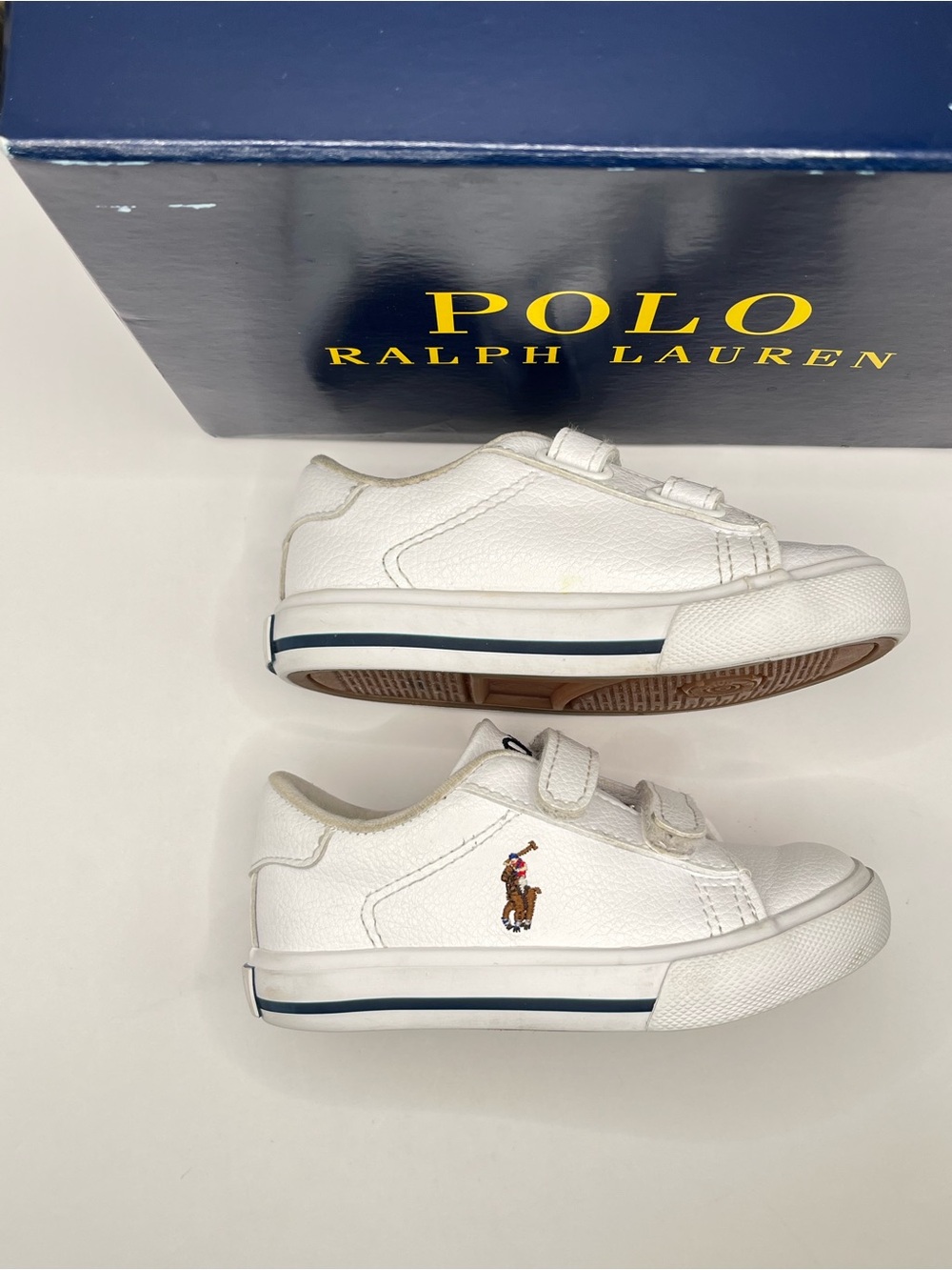 Polo Ralph Lauren Toddler 5.5 White Sneakers - Picture 5 of 7